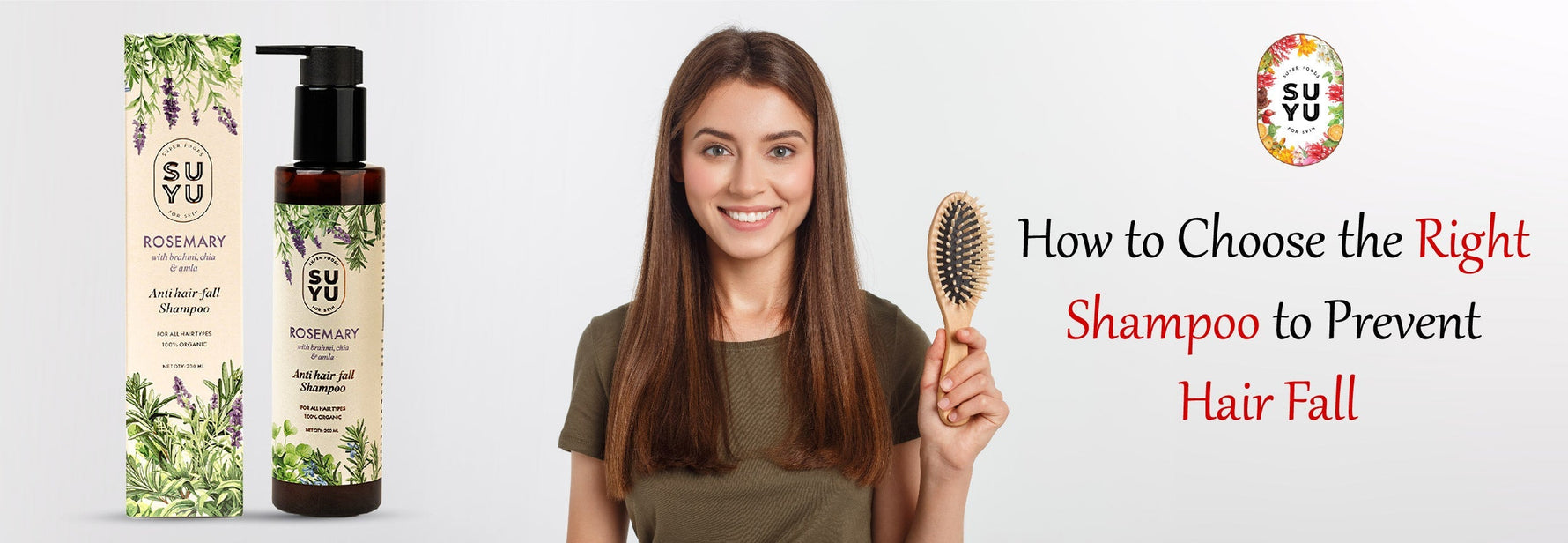 Suyu India's Rosemary Anti-Hairfall Shampoo