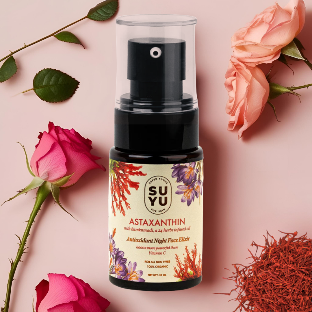 Dewy Dream Skinset Bundle ---  Astaxanthin Antioxidant Night Face Elixir --- Helichrysum Glow Face Toner