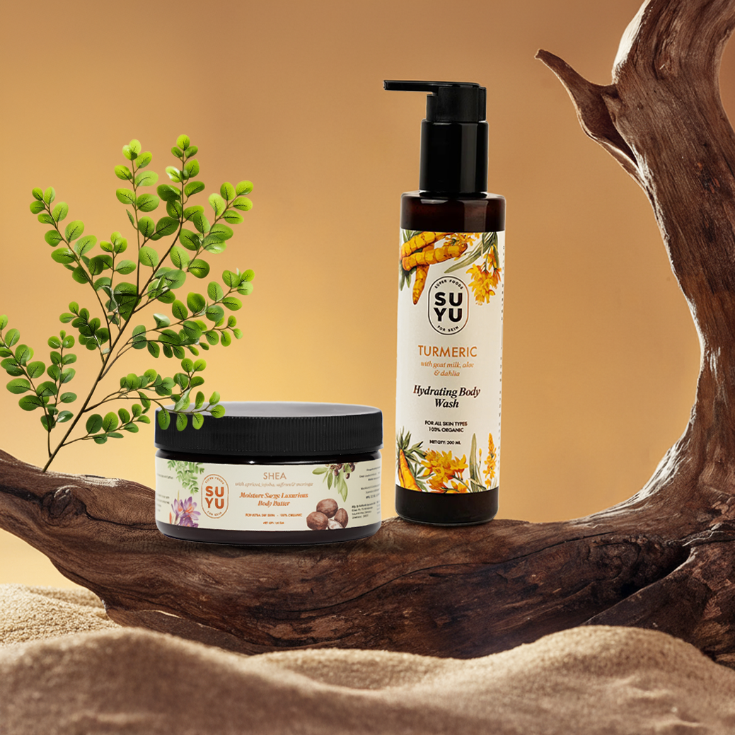 Winter Body Glow Bundle  ---  Turmeric Hydrating Body Wash  ---  Shea Moisture Surge Luxurious Body Butter