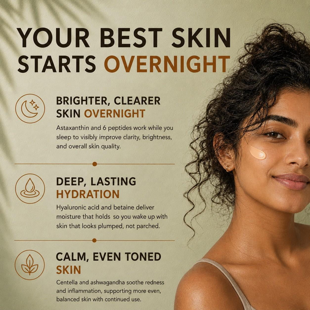 Illuminating Night Serum with peptide